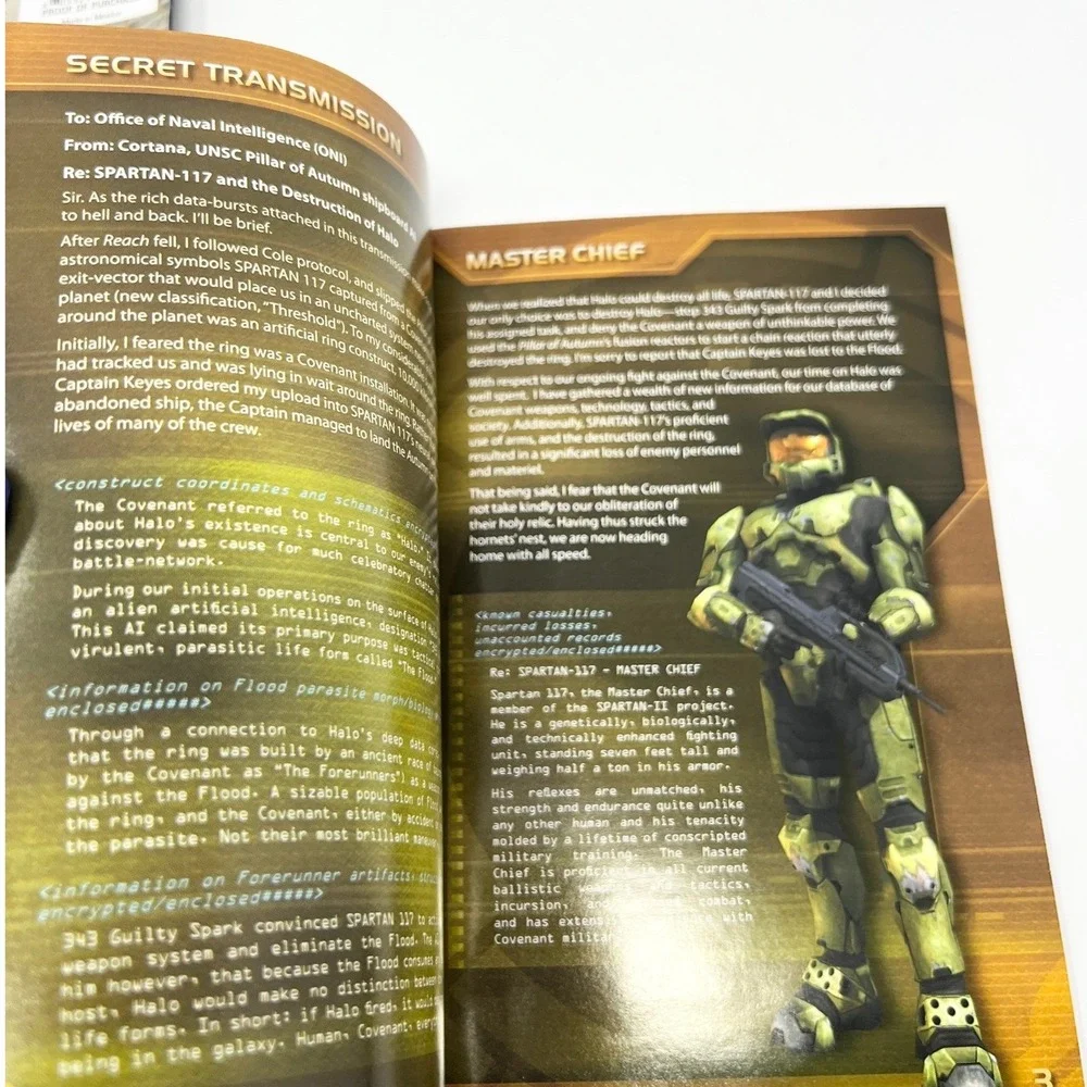 Halo 2 Original Microsoft Xbox Instruction Manual‎ and Xbox Live Inserts No disc